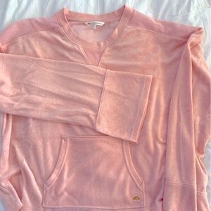 C&C California beach cover up mesh back soft pink XL fits like a M